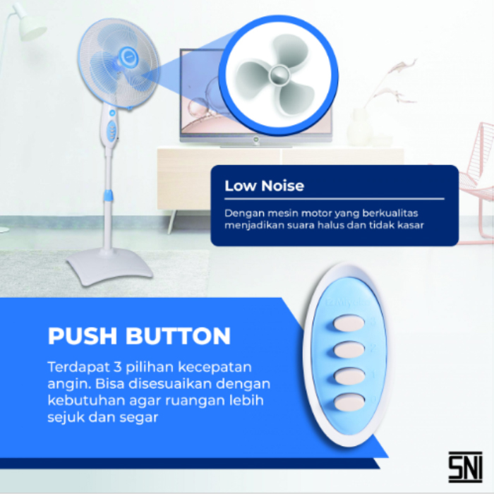 Miyako Standing Fan - KAS1618KB